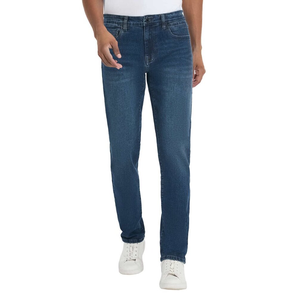 Kenneth Cole Men’s Jean Straight Fit Stretch Fabric